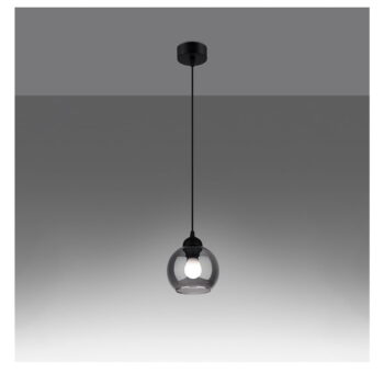 Čierne závesné svietidlo ø 15 cm Grande – Nice Lamps - Image 2