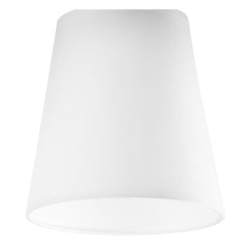 Biele stropné svietidlo s textilným tienidlom ø 15 cm Lula – LAMKUR - Image 5