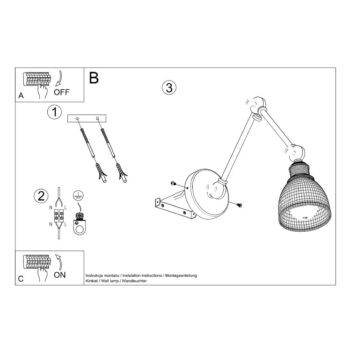 Čierne nástenné svietidlo Matilda Shade - Nice Lamps - Image 5