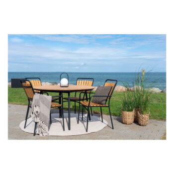 Okrúhly jedálenský stôl z tíkového dreva ø 130 cm Cleveland – House Nordic - Image 2