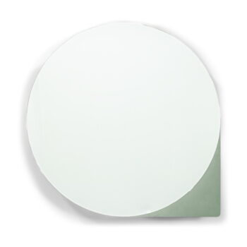 Zeleno-sivá kovová závesná kúpeľňová skrinka so zrkadlom 35x35 cm Sonnet – Spinder Design
