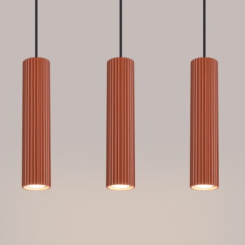 Závesné svietidlo v tehlovej farbe Gleam – Nice Lamps – Obrázok 8