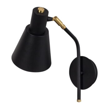 Nástenné svietidlo v čiernej a zlatej farbe ø 15 cm Sivani – Opviq lights - Image 7