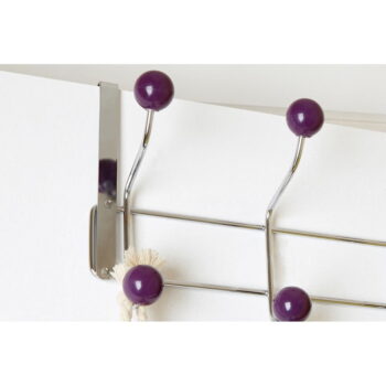 Kovový vešiak na dvere vo vínovo-striebornej farbe 41 cm – Premier Housewares – Obrázok 3