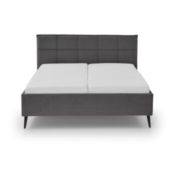 Antracitovosivá dvojlôžková posteľ s úložným priestorom s roštom 200x200 cm Paulo – Meise Möbel - Image 4