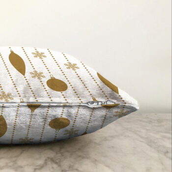 Vianočná žinylková obliečka na vankúš Minimalist Cushion Covers Christmas Ornaments, 55 x 55 cm - Image 2