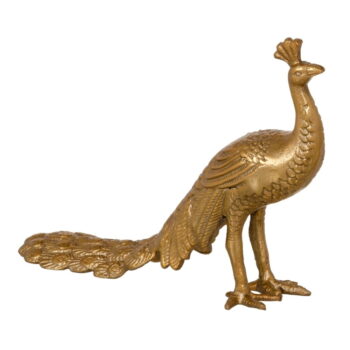 Kovová soška (výška  19 cm) Peacock – Ixia