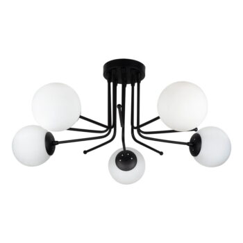 Čierne stropné svietidlo Squid Lighting Star, výška 34 cm - Image 3