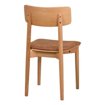 Jedálenská stolička z imitácie kože v koňakovohnedo-prírodnej farbe v súprave 2 ks Wolcott – Rowico – Obrázok 8