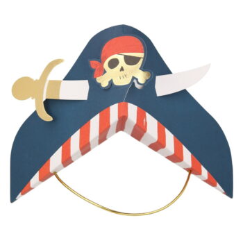 Papierové čiapky v súprave 8 ks Pirate – Meri Meri – Obrázok 4