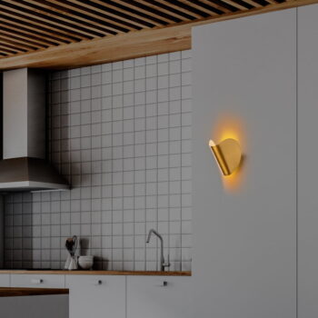LED nástenné svietidlo v zlatej farbe Heybe – Opviq lights - Image 3