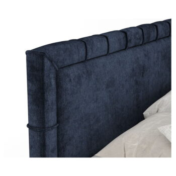 Tmavomodrá boxspring posteľ s úložným priestorom 180x200 cm Voyage – Maison de Rêve - Image 9