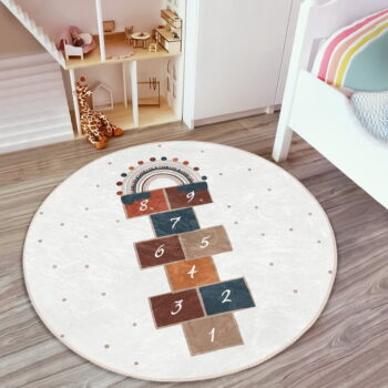Krémovobiely detský koberec ø 100 cm Comfort – Mila Home – Obrázok 5