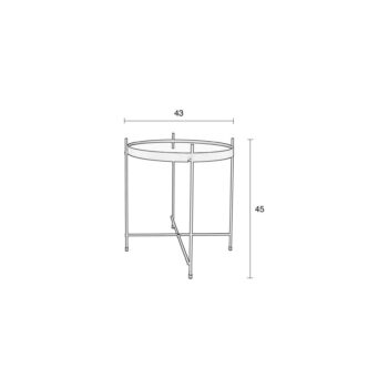 Biely odkladací stolík Zuiver Cupid – Obrázok 3