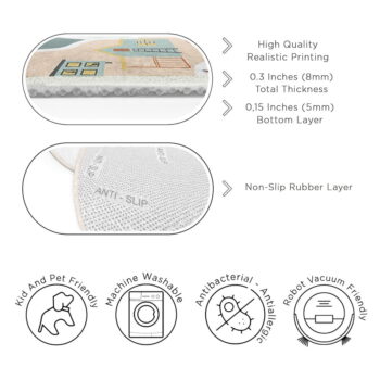 Prateľný detský hrací koberec ø120 cm Farmer's Life – Mila Home – Obrázok 10