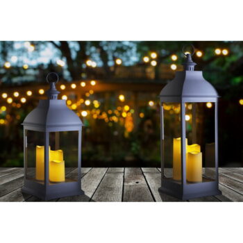 Biely LED lampáš (výška  54 cm) – Tomasucci - Image 2