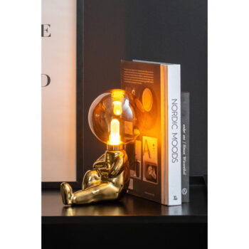 LED stmievateľná stolová lampa v zlatej farbe so skleneným tienidlom (výška 22,5 cm) Joey – Leitmotiv – Obrázok 2