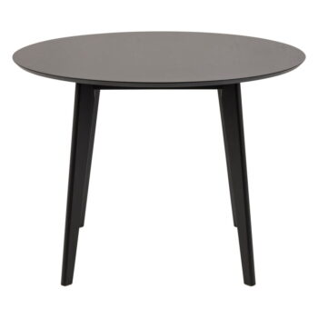 Čierny jedálenský stôl v dekore dubového dreva Actona Roxby, ø 105 cm - Image 5