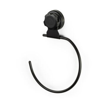 Čierny samodržiaci nástenný držiak na osušky Compactor Bestlock Black Belt And Towel Support - Image 2