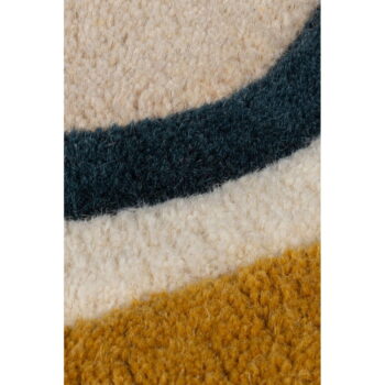 Krémový ručne tkaný vlnený koberec 160x230 cm Leo Scallop – Flair Rugs - Image 3