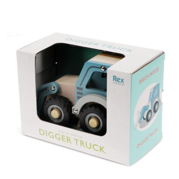 Drevený traktor Digger Truck – Rex London - Image 5