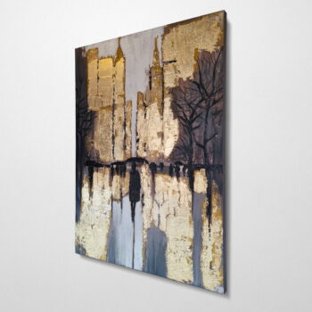 Ručne maľovaný obraz 70x100 cm – Wallity - Image 5