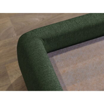 Tmavozelená čalúnená dvojlôžková posteľ s úložným priestorom a roštom 160x200 cm Garancia – Bobochic Paris - Image 2