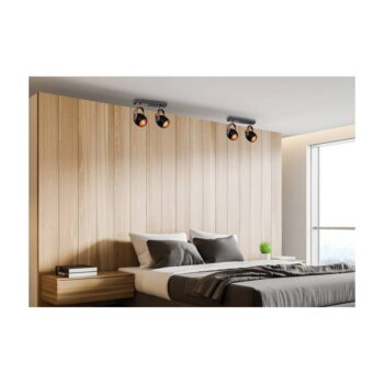 Čierne stropné svietidlo 18x30 cm Anica - Candellux Lighting - Image 2