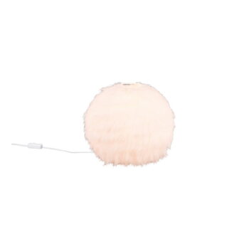 Krémová stolová lampa (výška 24 cm) Furry - Trio – Obrázok 2