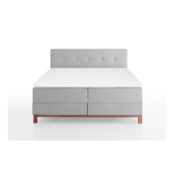 Svetlosivá boxspring posteľ s úložným priestorom 180x200 cm Catania - Meise Möbel - Image 7