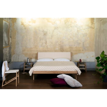 Posteľ z masívneho dubového dreva s bielym čelom Gazzda Fawn, 140 x 200 cm - Image 2