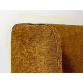 Okrovožltá čalúnená dvojlôžková posteľ s úložným priestorom s roštom 160x200 cm Louise – Bobochic Paris – Obrázok 10