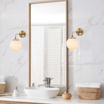 Nástenné svietidlo v bielej a bronzovej farbe ø 15 cm Viran – Opviq lights - Image 3