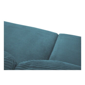 Tyrkysovomodrá menčestrová rozkladacia rohová pohovka Donatella – Milo Casa – Obrázok 6