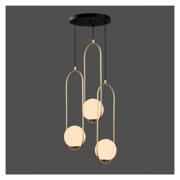 Závesné svietidlo v zlatej farbe Squid Lighting Arch, výška 146 cm – Obrázok 2