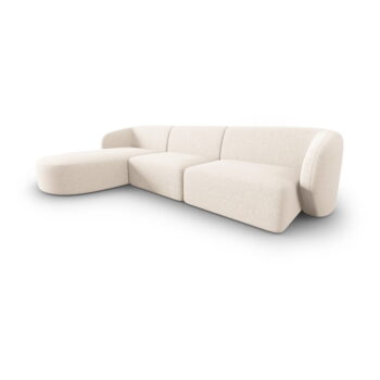 Krémová rohová pohovka, ľavý roh Shane – Micadoni Home - Image 2