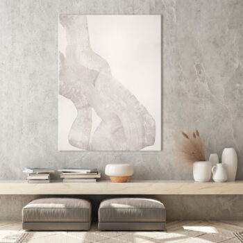 Ručne maľovaný obraz 90x120 cm White Sculpture – Malerifabrikken - Image 2