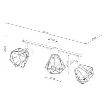 Čierne stropné svietidlo ø 10 cm Varpu – Nice Lamps - Image 5