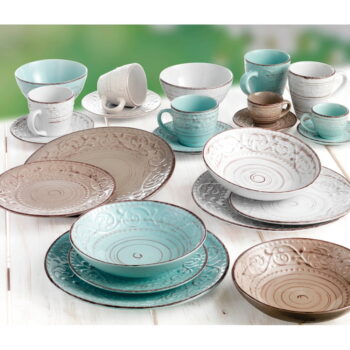 Modré hrnčeky z kameniny v súprave 2 ks 350 ml Serendipity – Brandani – Obrázok 2