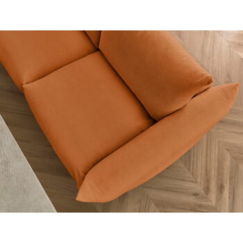 Oranžová rozkladacia pohovka 214 cm Ernest – Bobochic Paris - Image 4