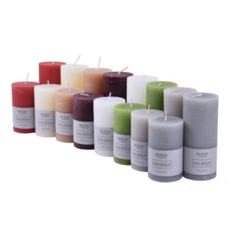 Zelená sviečka Rustic candles by Ego dekor Rust, doba horenia 38 h - Image 2