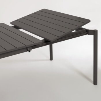 Čierny hliníkový záhradný stôl Kave Home Zaltana, 180 x 100 cm - Image 4