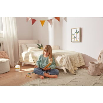 Set béžových detských obliečok a plachty z organickej bavlny Kave Home Ghia, 60 x 120 cm - Image 2