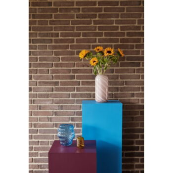 Okrovožlté sklenené ručne vyrobené vázy v súprave 3 ks (výška 20 cm) Fleur – Hübsch – Obrázok 4