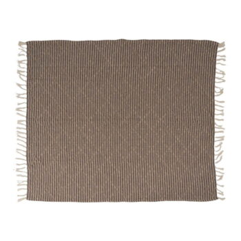 Hnedo-béžová deka s prímesou recyklovaných vlákien 125x150 cm – Ixia – Obrázok 6