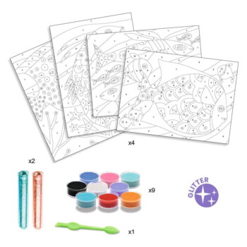 Výtvarný set na pieskovanie Djeco Rainbow Fish - Image 2