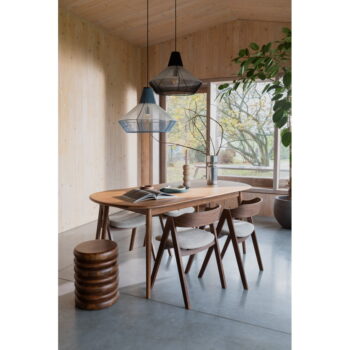 Modré závesné svietidlo s textilným tienidlom ø 55 cm Fairy – Zuiver - Image 3