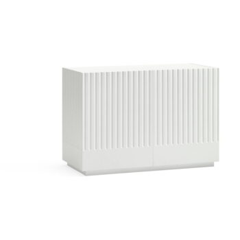 Biela nízka komoda 100x70 cm Doric – Teulat - Image 2