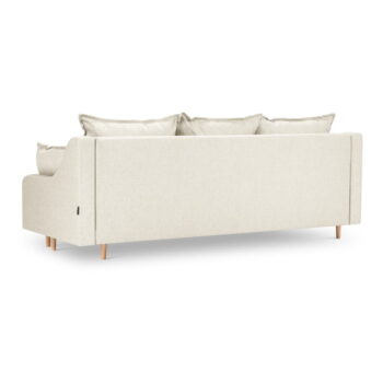 Krémovobiela rozkladacia pohovka s úložným priestorom Mazzini Sofas Freesia - Image 2