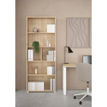 Knižnica v dekore duba v prírodnej farbe 80x205 cm Sign – Tvilum – Obrázok 6